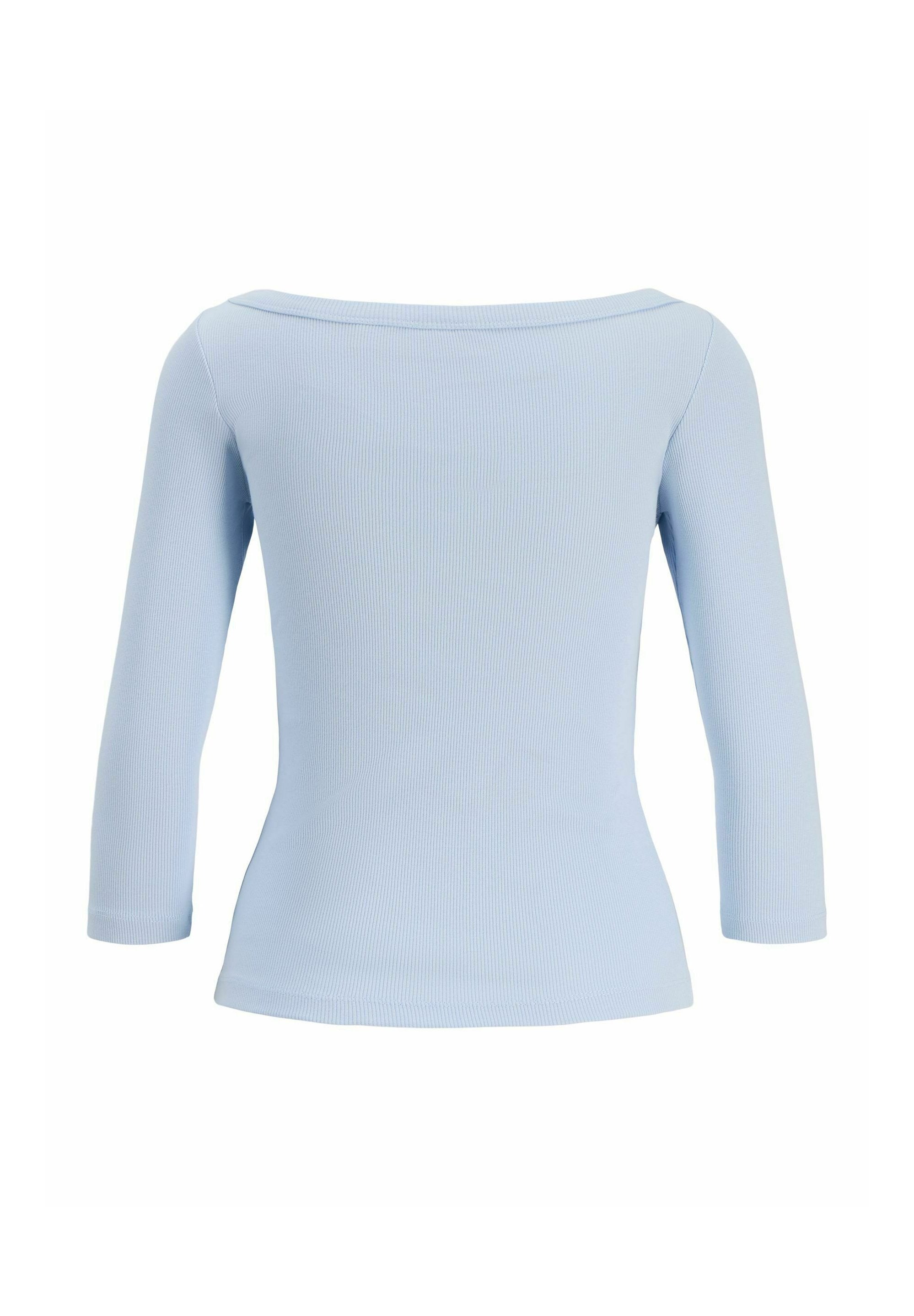 JXFIFI STR 3/4 BOATNECK TOP JRS NOOS - بلوزة بأكمام طويلة - سماء