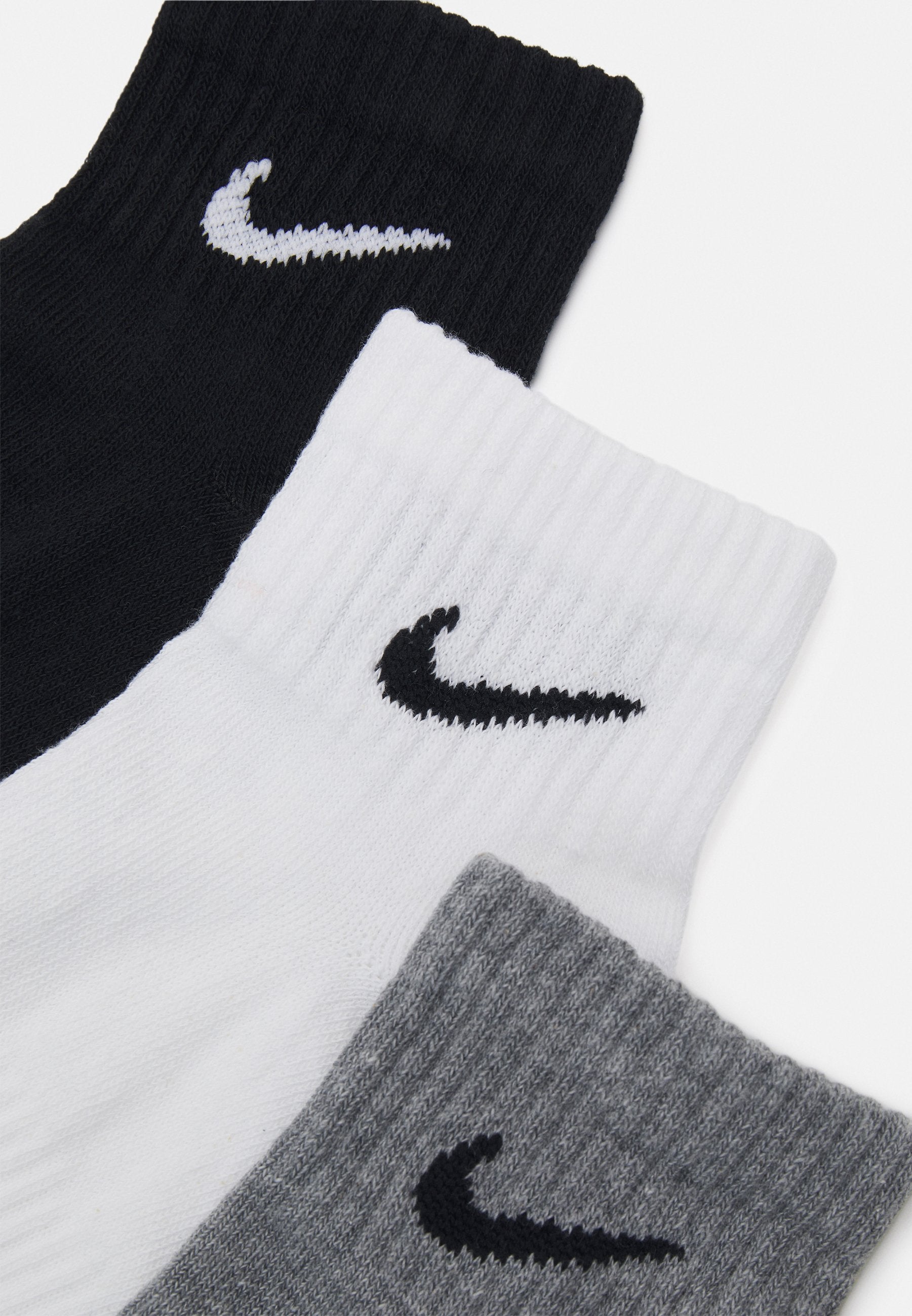EVERYDAY LIGHTWEIGHT ANKLE UNISEX 3 PACK UNISEX - Sports socks - white/carbon heather/black
