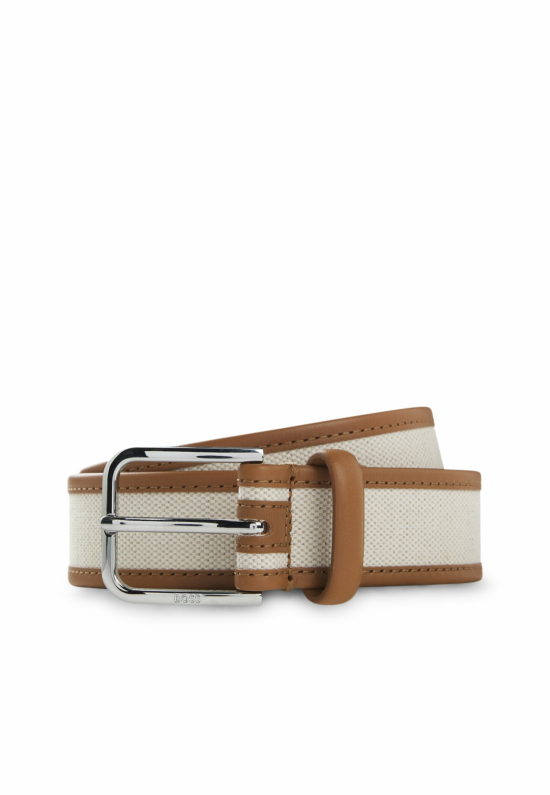 BOSS MADISON-B1_CANV_SZ35 - Belt - light beige five