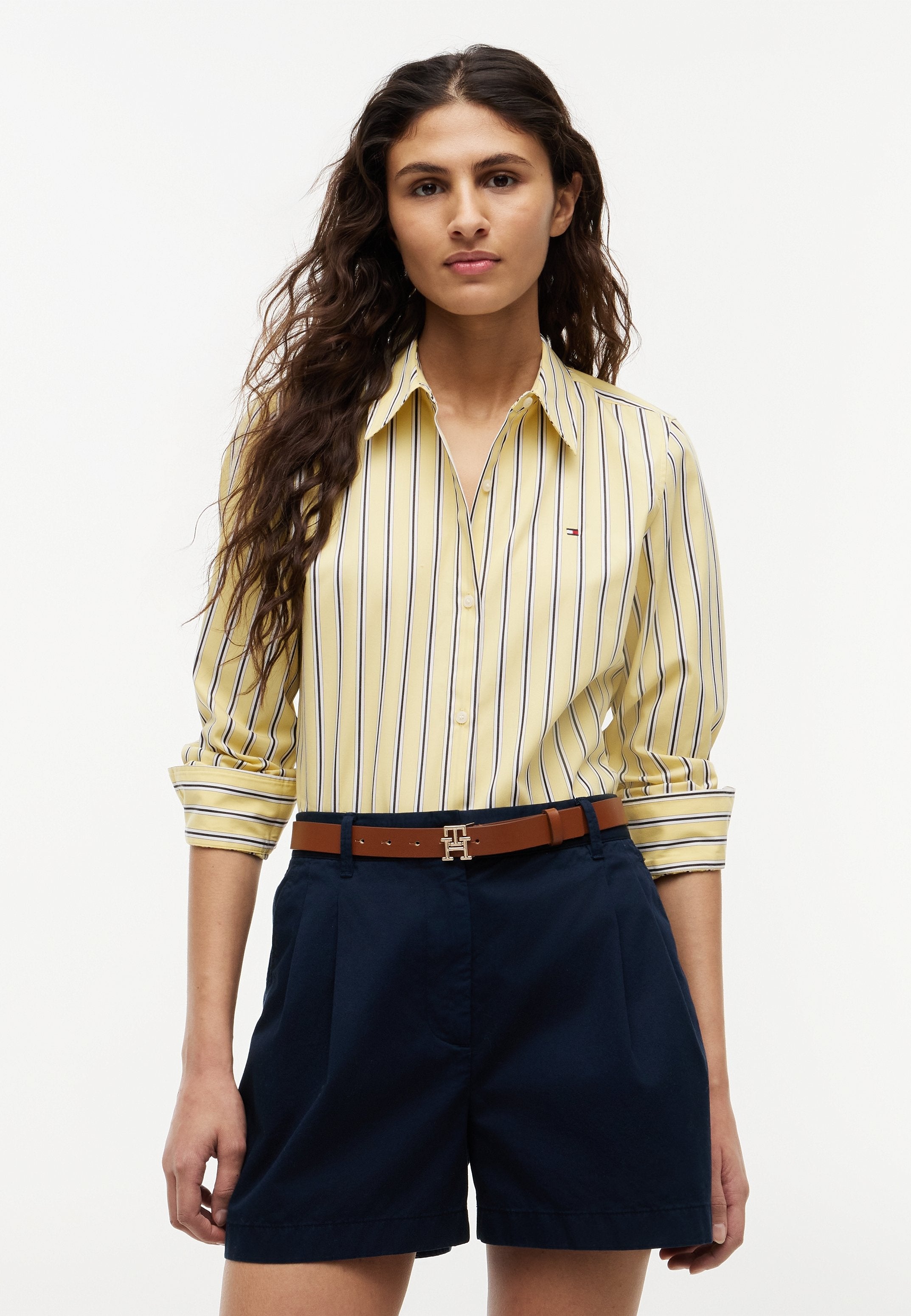 ÉTÉ CLASSIQUE - Blouse boutonnée - réglisse/citronnelle