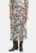 MIDI TREE PRINT  - Pleated skirt - green lagoon
