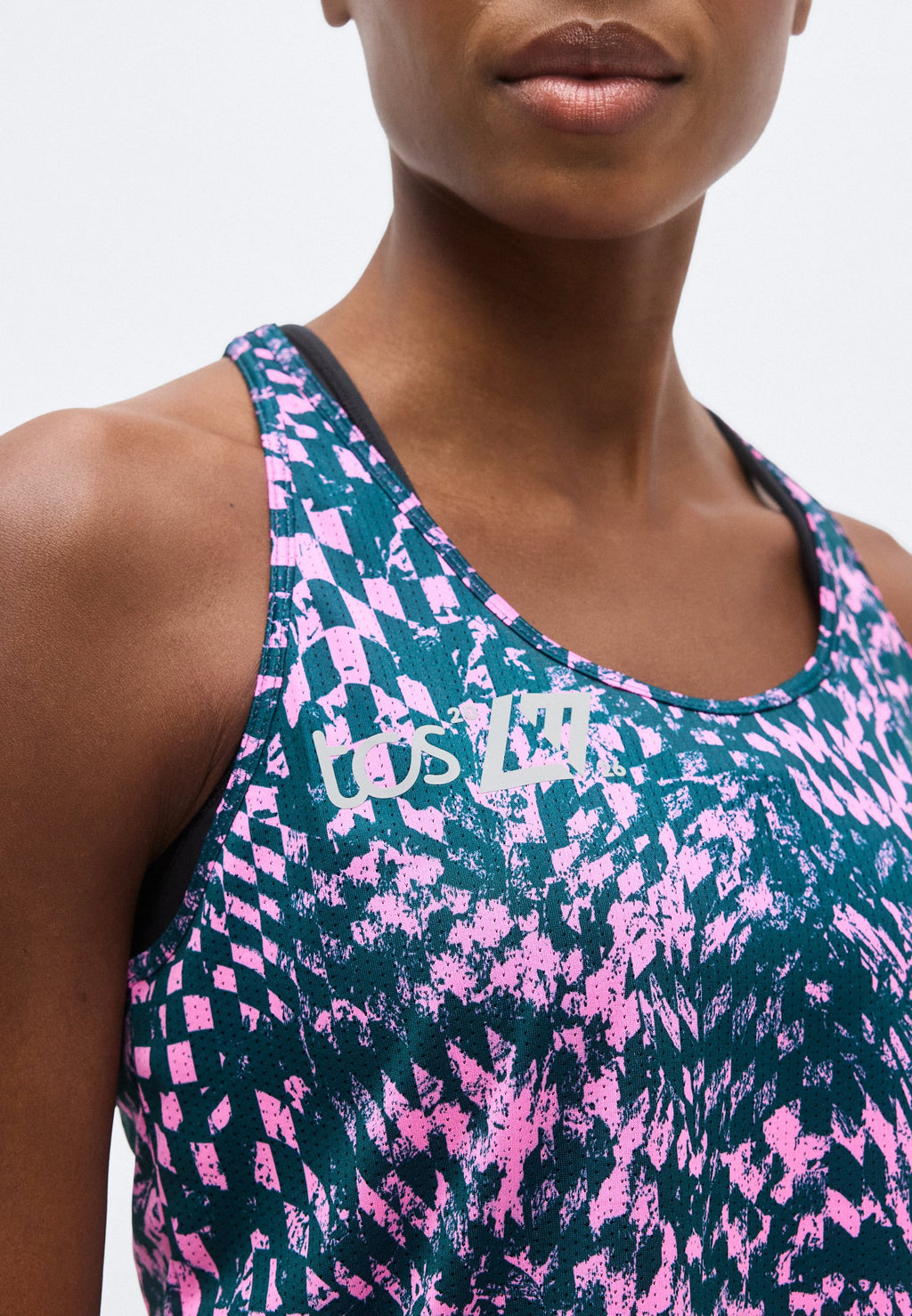 LONDON EDITION ATHLETICS PRINTED TANK - Top - pink heat