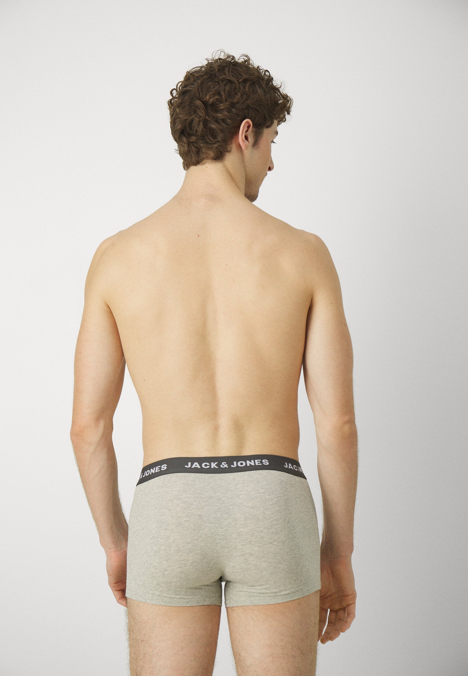 JACSOLID TRUNKS 12 PACK - Trunks - black/navy blazer/light grey melange