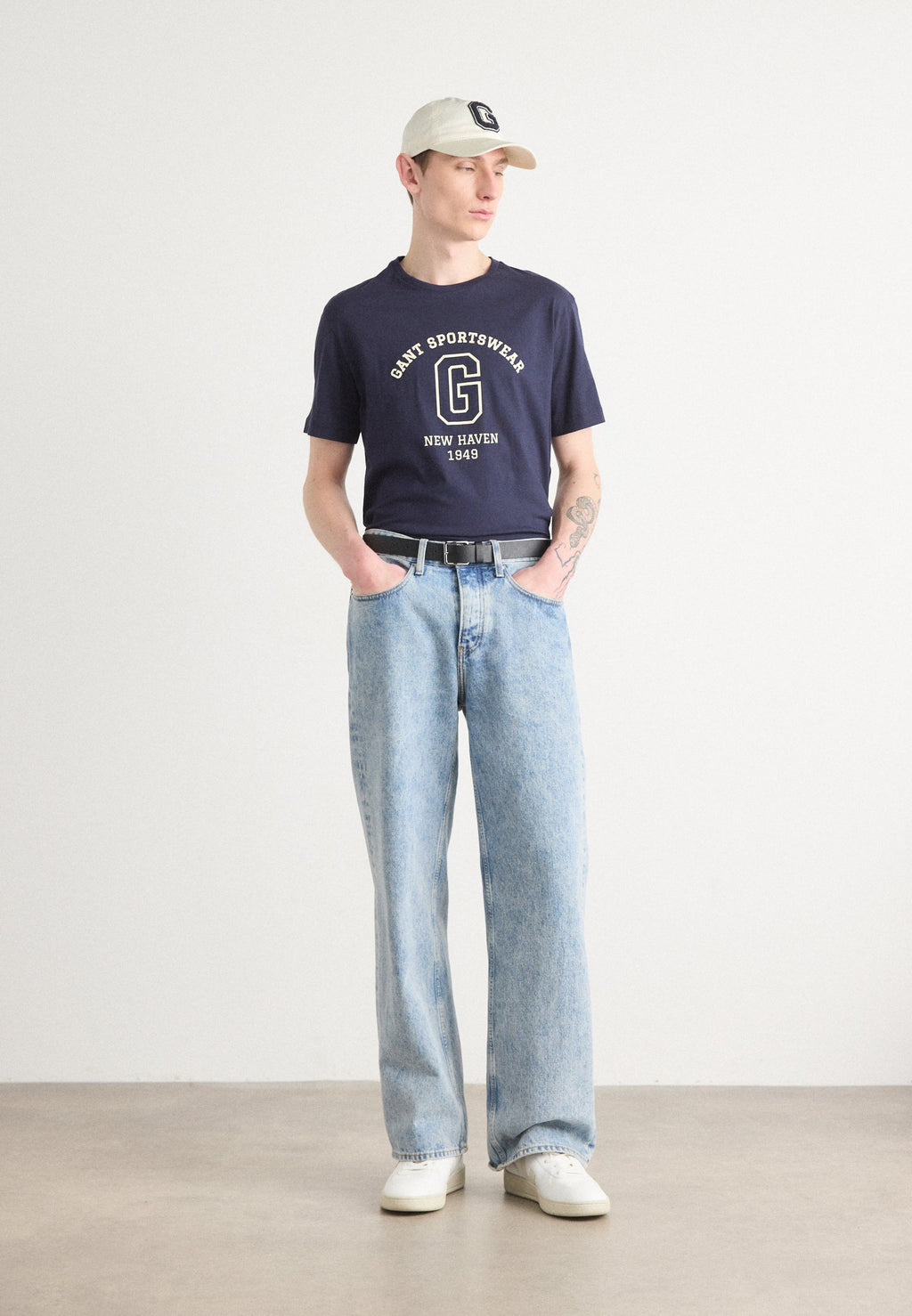 GRAPHIC - Print T-shirt - evening blue