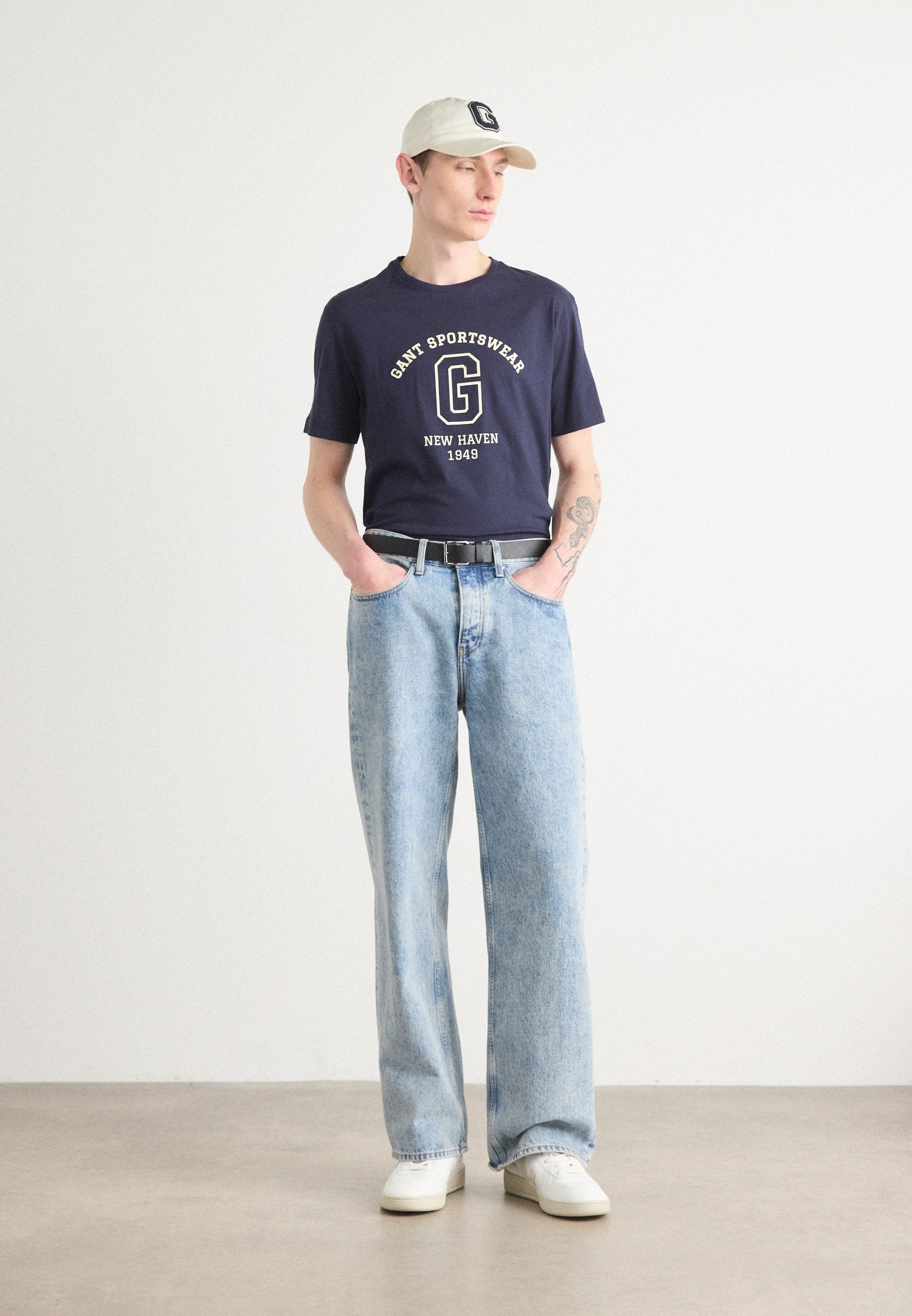 GRAPHIC - Print T-shirt - evening blue