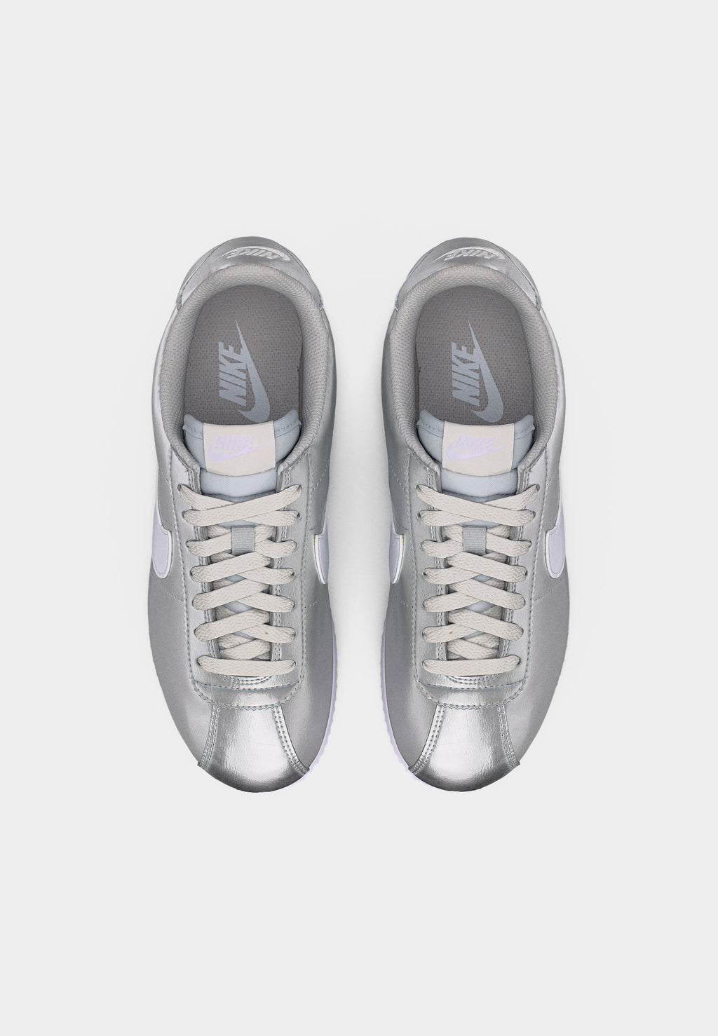 CORTEZ - Trainers - metallic silver-coloured/white/grey fog