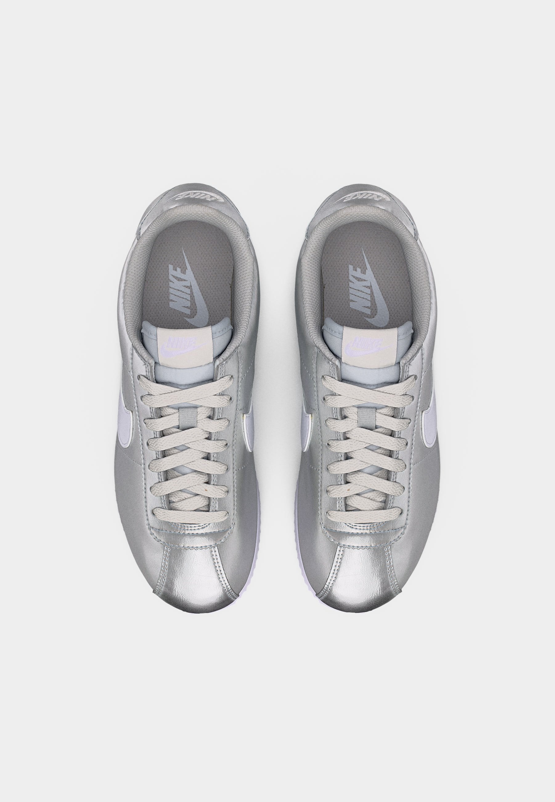 CORTEZ - Trainers - metallic silver-coloured/white/grey fog