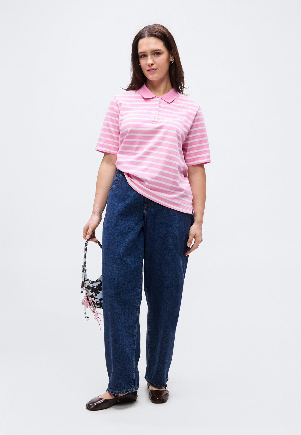 CURVE 1985 REGULAR FIT PIQUE POLO SHIRT - Polo shirt - rose petal/ecru
