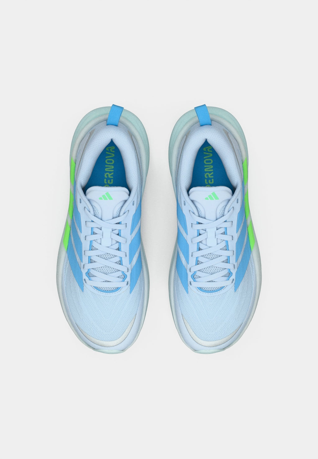 SUPERNOVA GLIDE W - Road running shoes - crystal sky/blue burst/lime burst