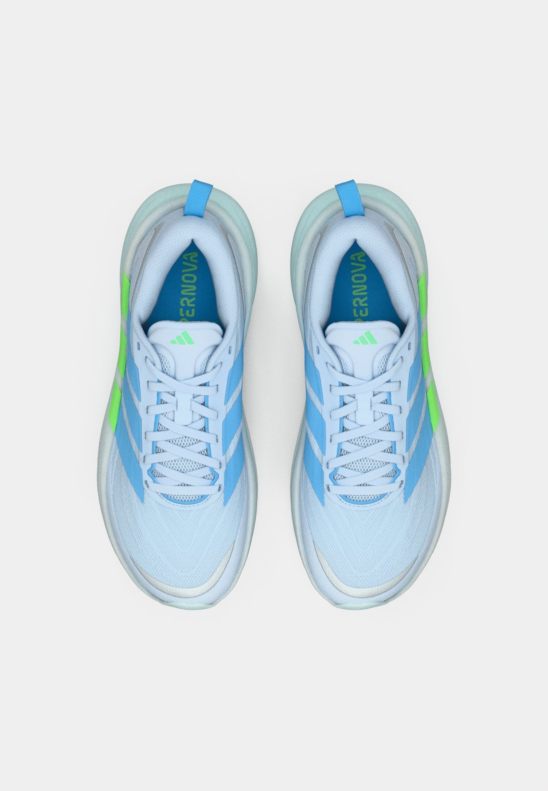 SUPERNOVA GLIDE W - Road running shoes - crystal sky/blue burst/lime burst