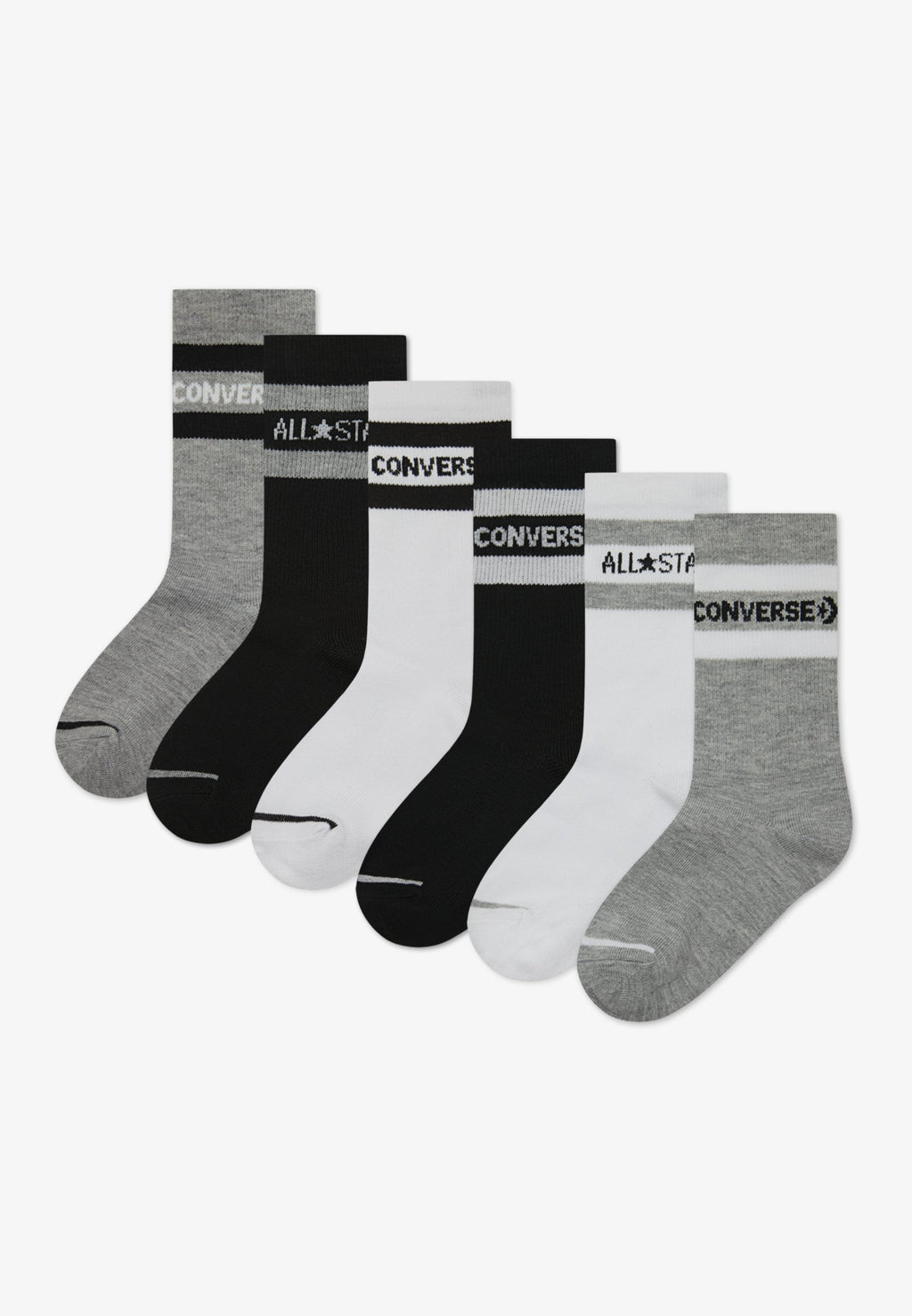 WORDMARK CREW UNISEX 6 PACK  - Socks - dark grey heather