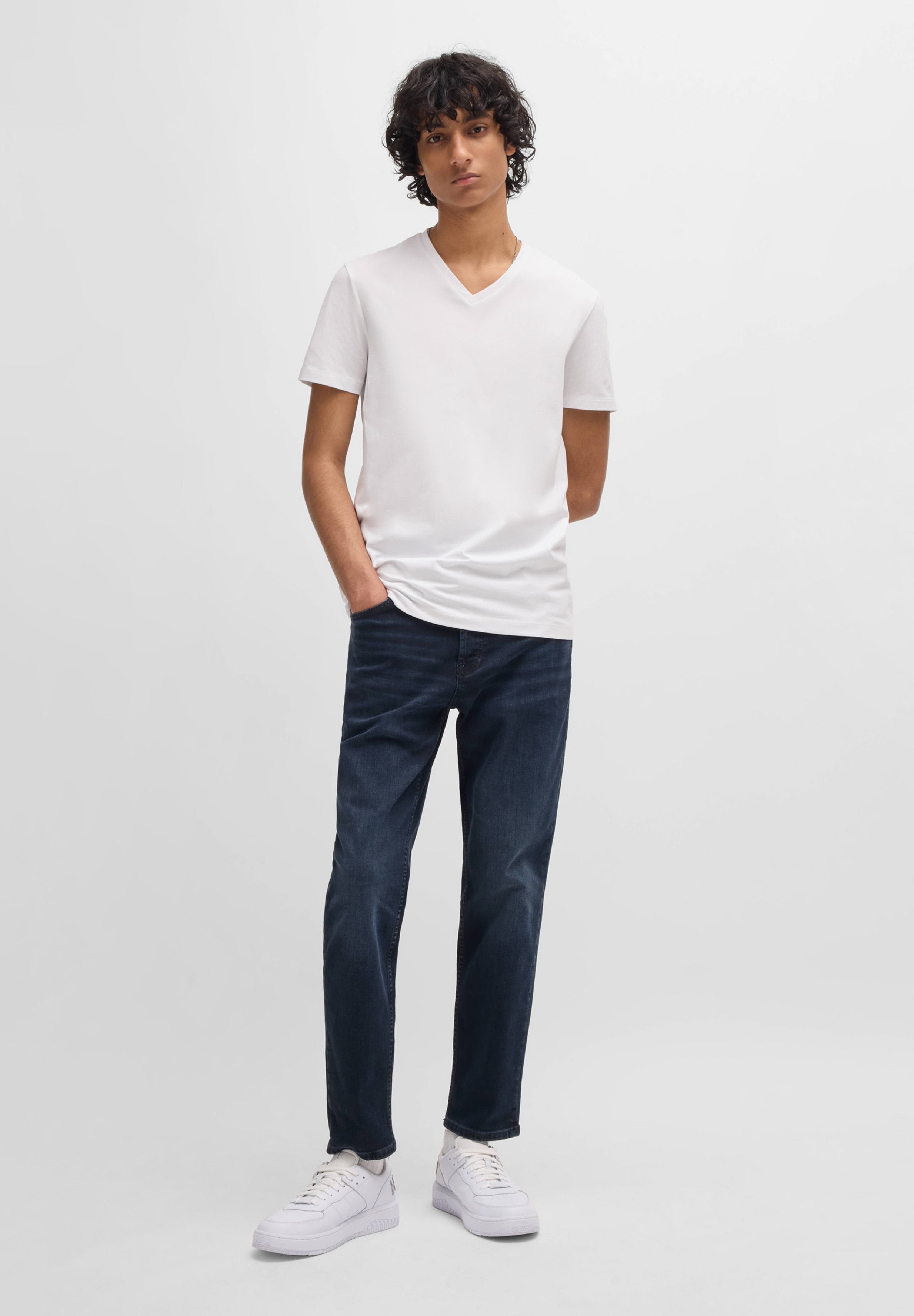V NECK 2 PACK - Basic T-shirt - white