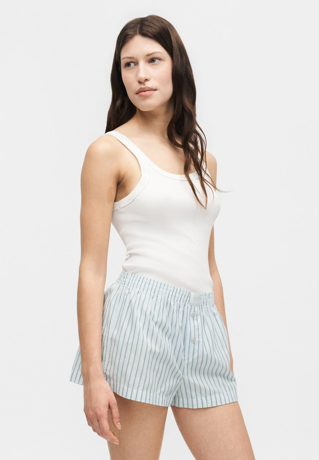 Pyjama bottoms - white/blue