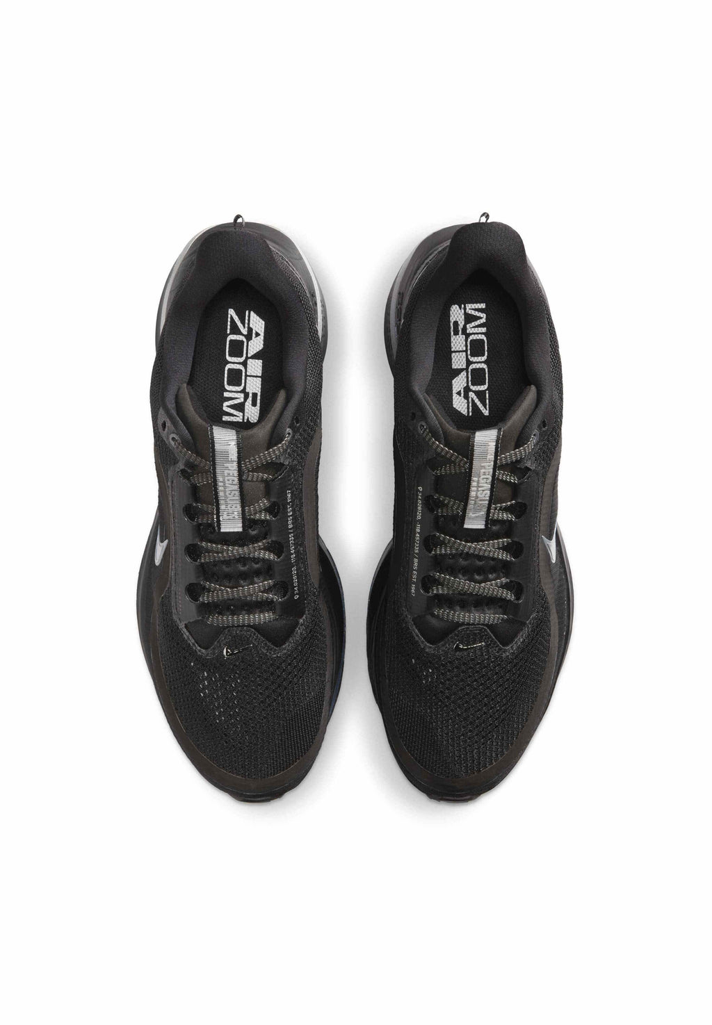 PEGASUS PREMIUM - Road running shoes - black/metallic silver-coloured