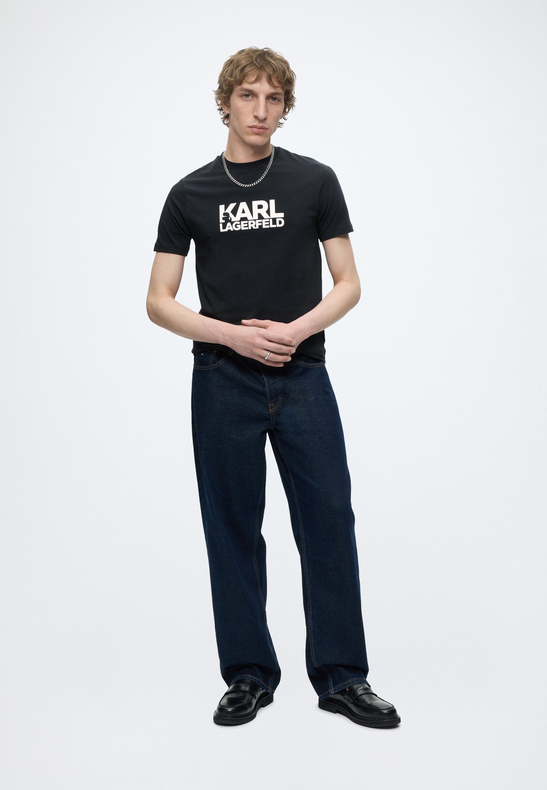 T-SHIRT CREWNECK - Print T-shirt - midnight blue
