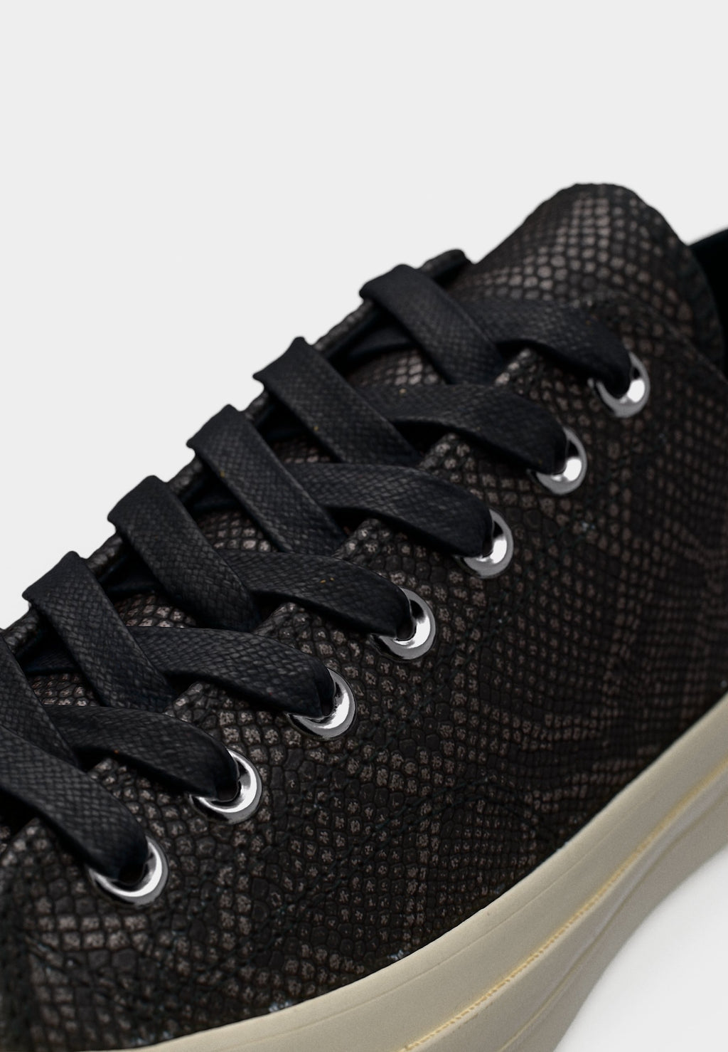 CHUCK 70 SNAKESKIN PRINT UNISEX - Baskets basses - black/egret