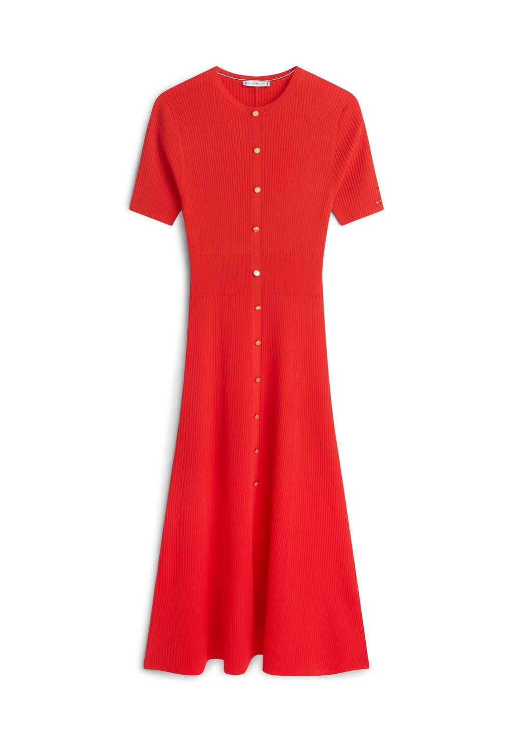 ROBE PULL MI-LONGUE CÔTELÉE ET ÉVASÉE - Robe pull - feux d'artifice