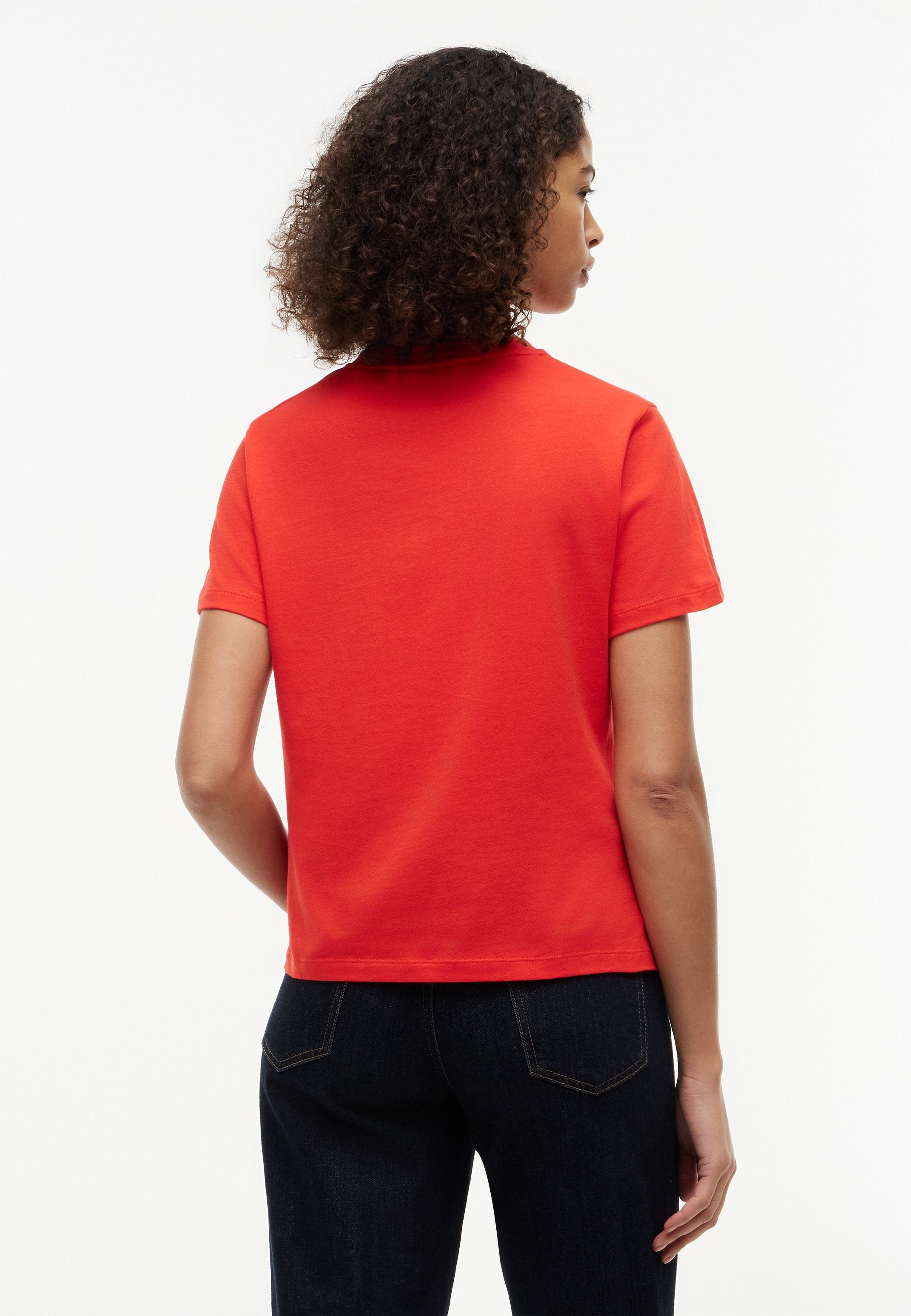 Print T-shirt - fire red