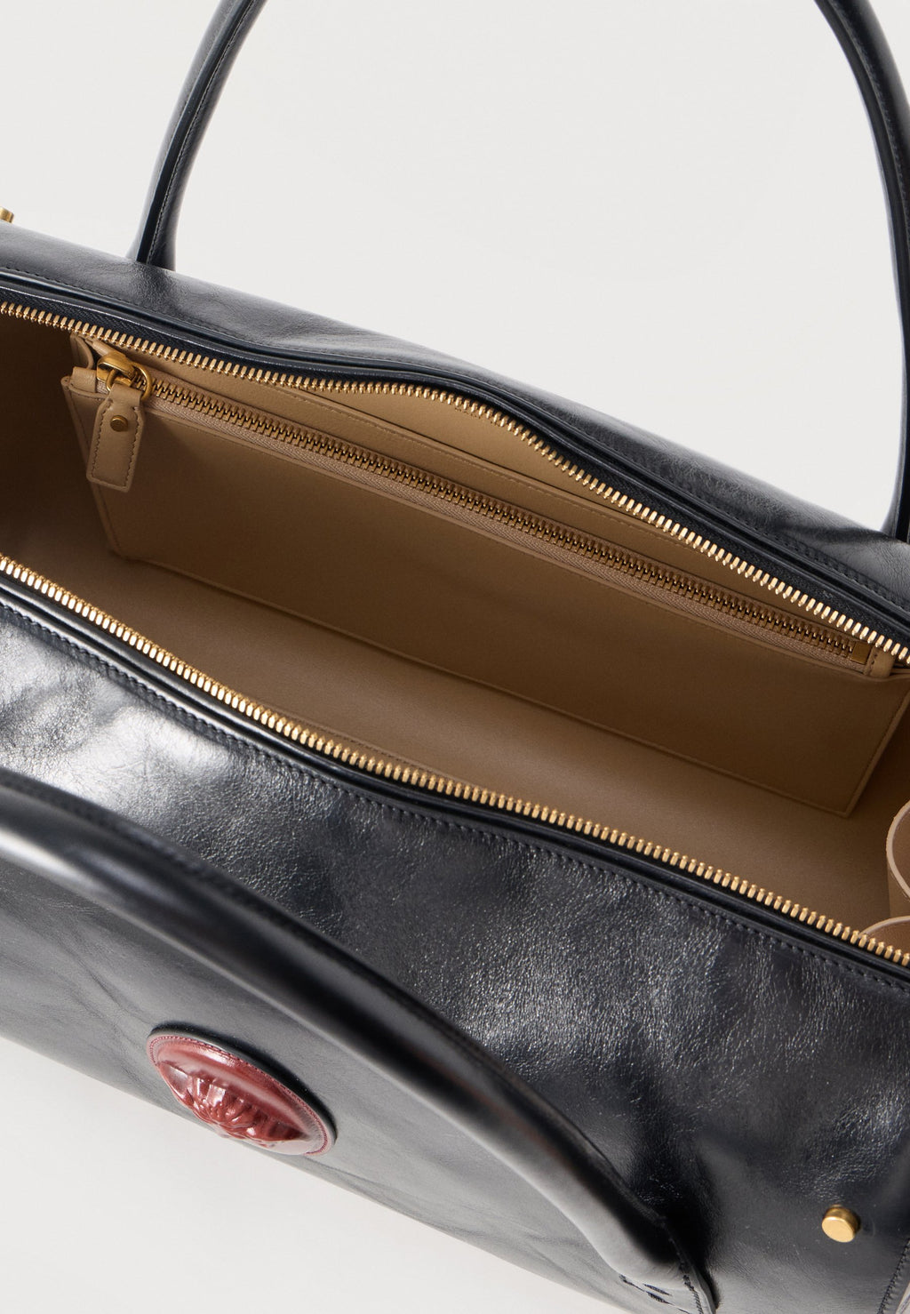 DUFFLE - Weekend bag - black/rosewood/gold-coloured