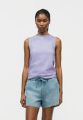 BOAT NECK TANK - Top - orchid