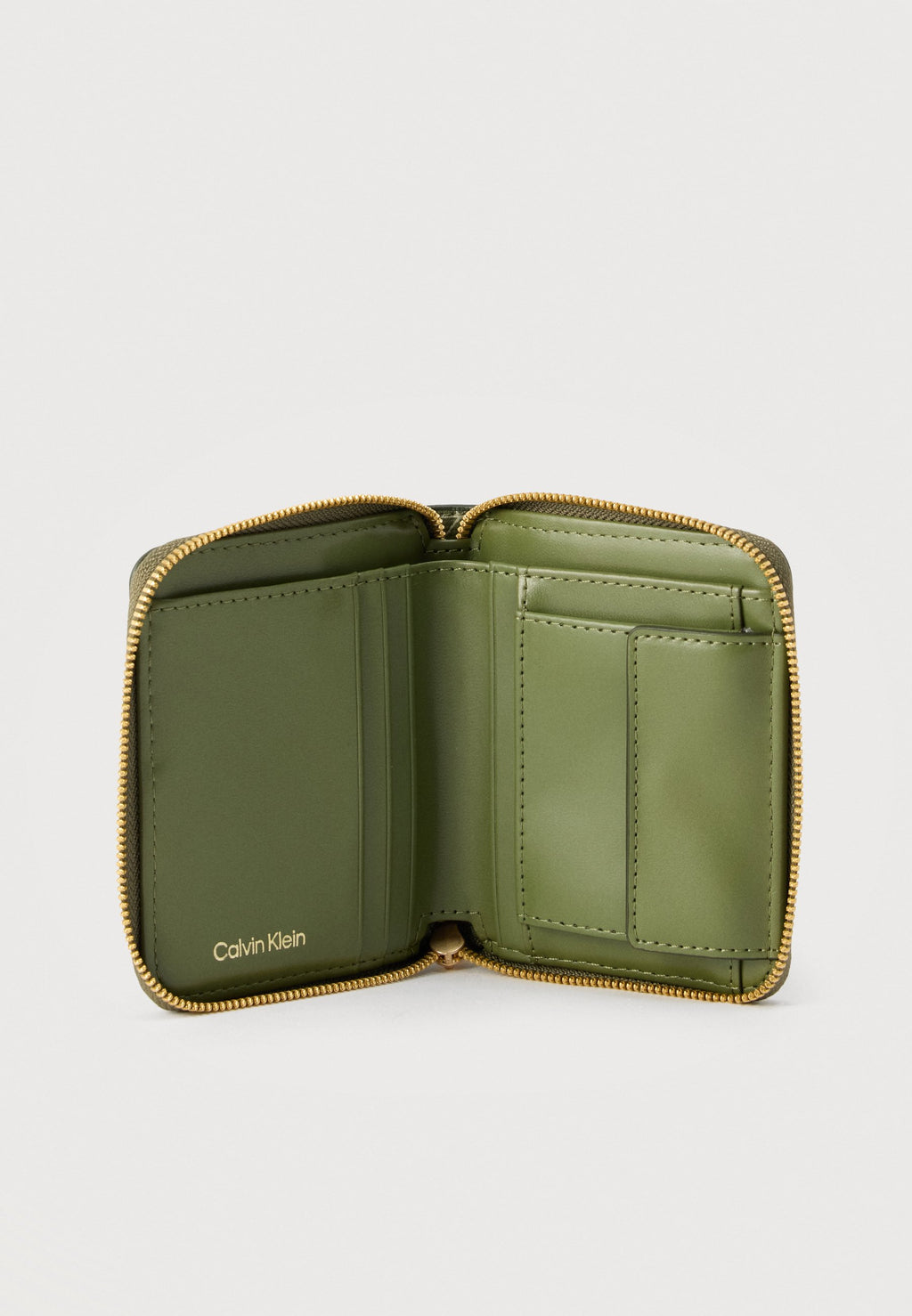 EMBLEM SQUARE ZIP AROUND - Wallet - olivine