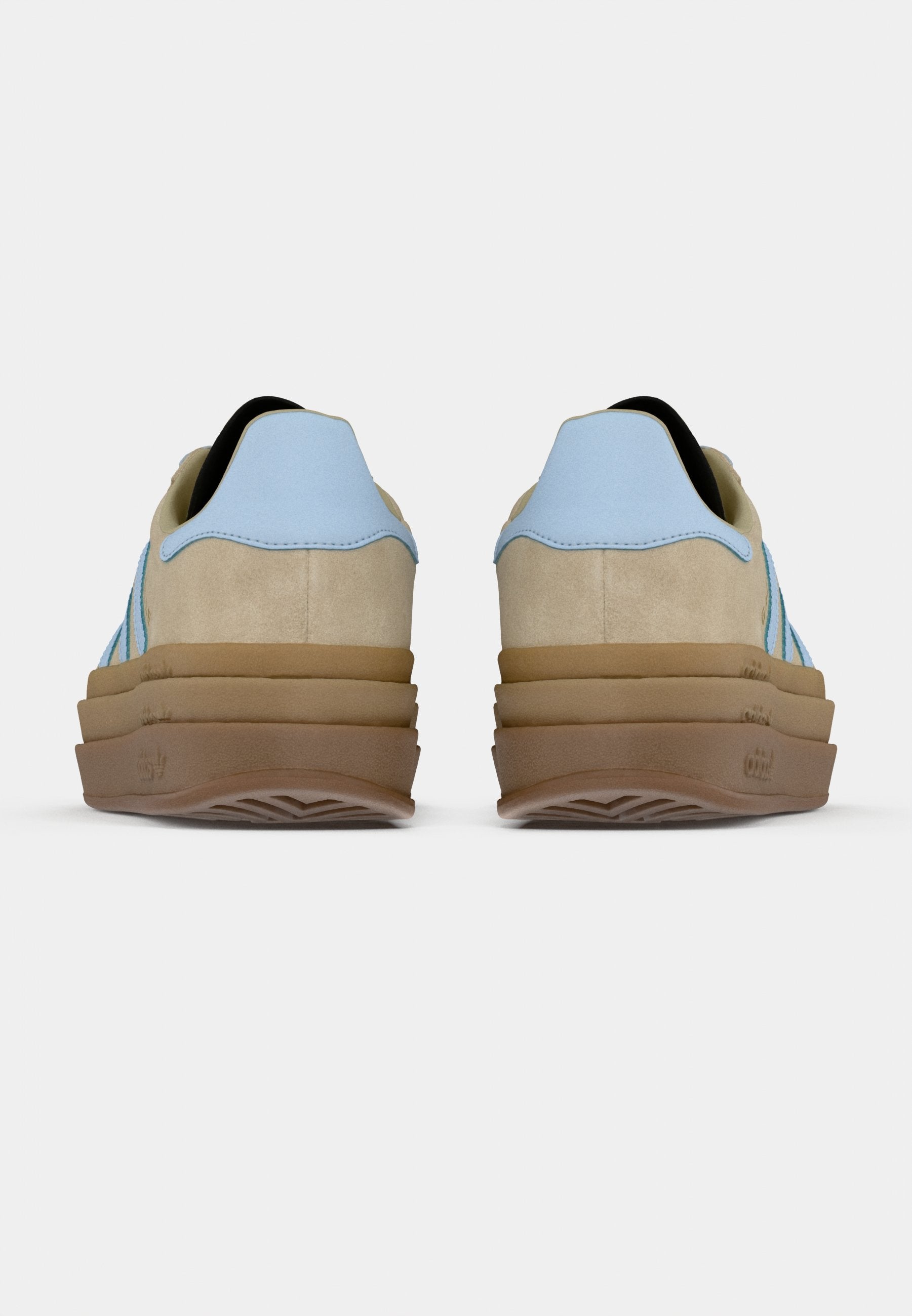 GAZELLE BOLD - Trainers - stone khaki/crystal sky/gold-coloured metallic