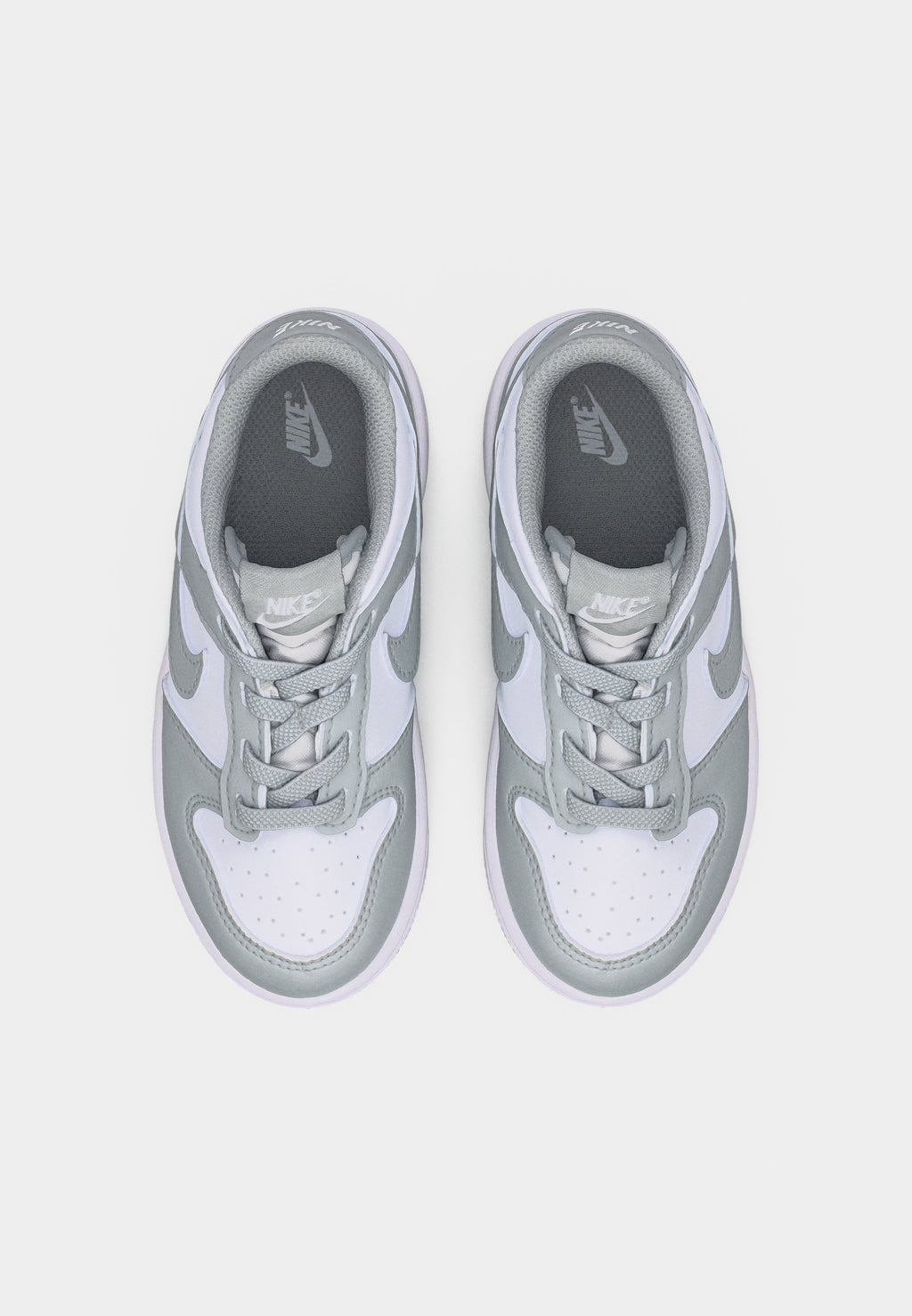 DUNK UNISEX - Trainers - white/light smoke grey