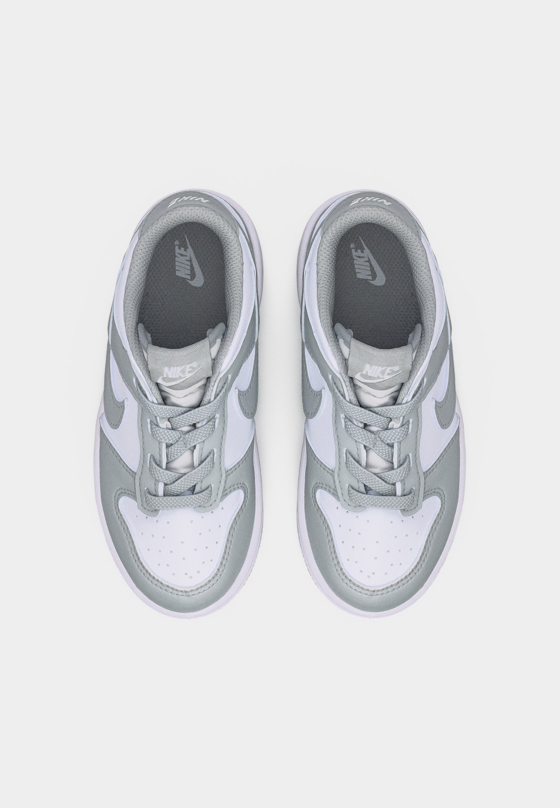 DUNK UNISEX - Trainers - white/light smoke grey