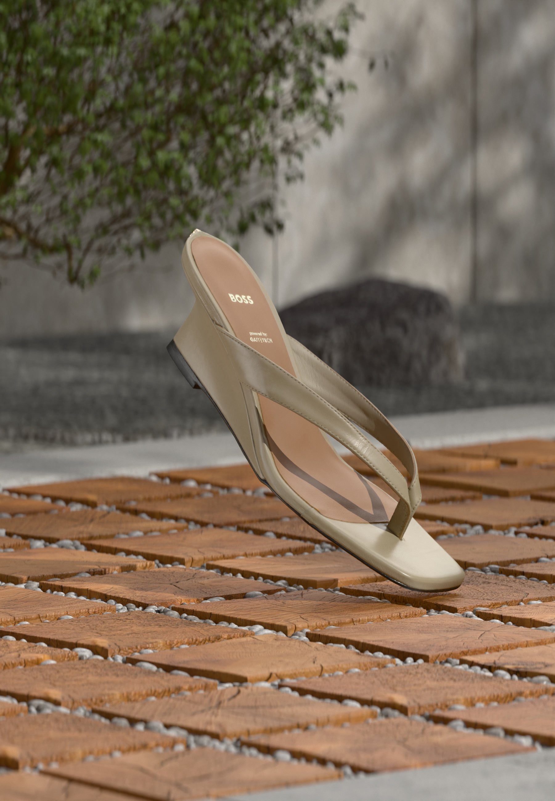 CHARLIZE - T-bar sandals - light beige
