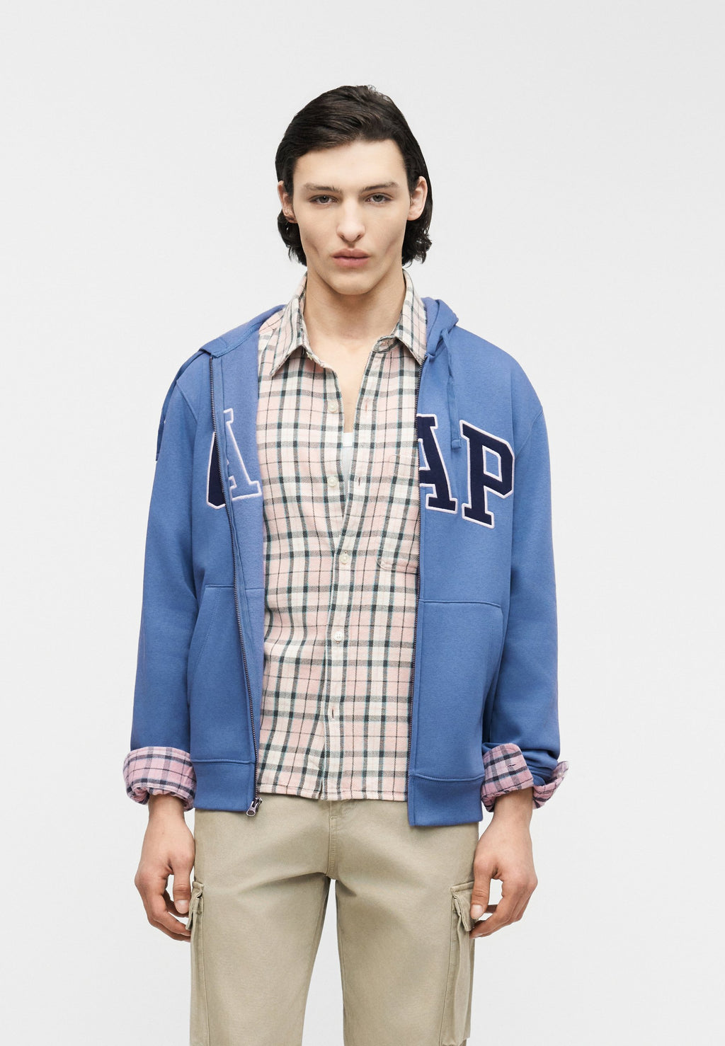 HERITAGE LOGO - Zip-up sweatshirt - bainbridge blue