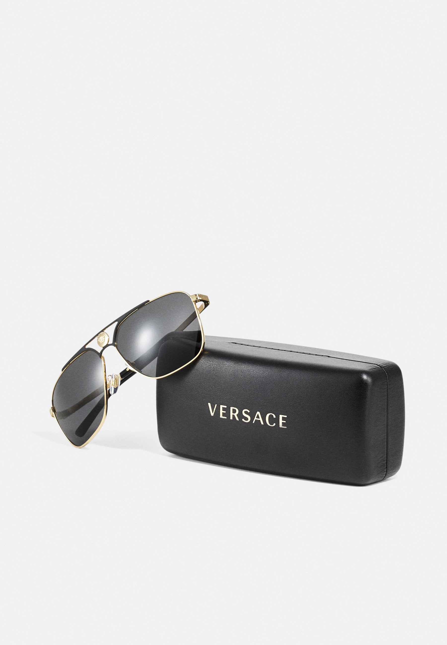 UNISEX - Sunglasses - gold-coloured/matte black