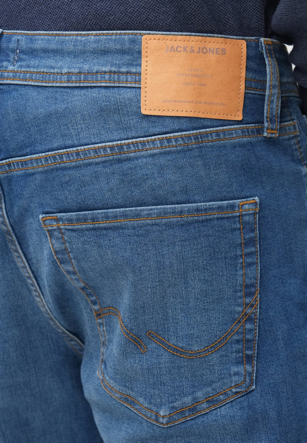 Regular fit JJICLARK JJBASIC SQ 223 NOOS - Straight leg jeans - blue denim