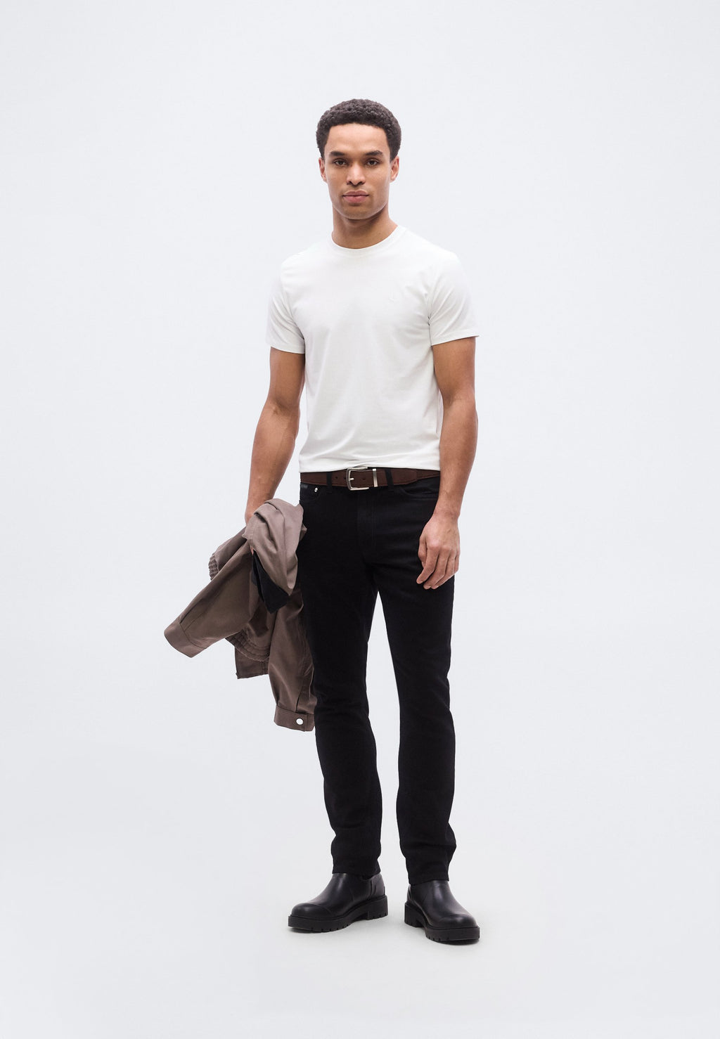 STRETCH SLIM TEE LIQUID TOUCH TEES 2 PACK - Basic T-shirt - bright white