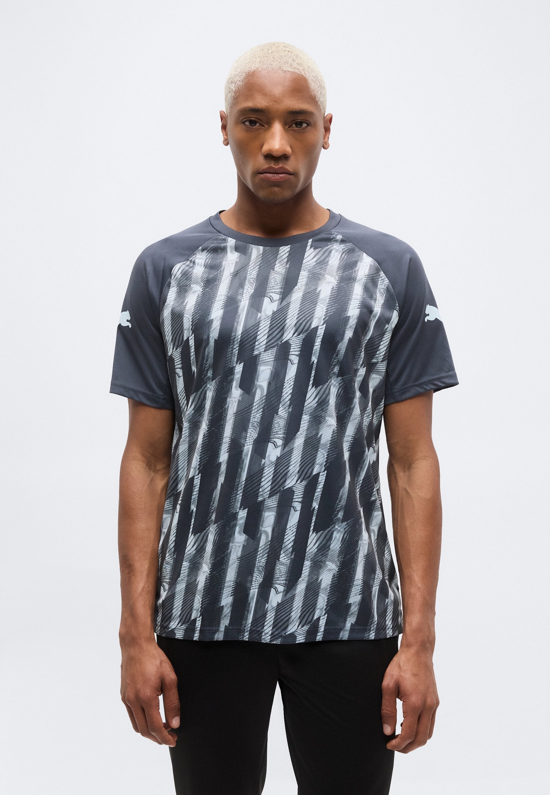 INDIVIDUALLIGA GRAPHIC  - Sports T-shirt - gray/vapor gray/icy blue