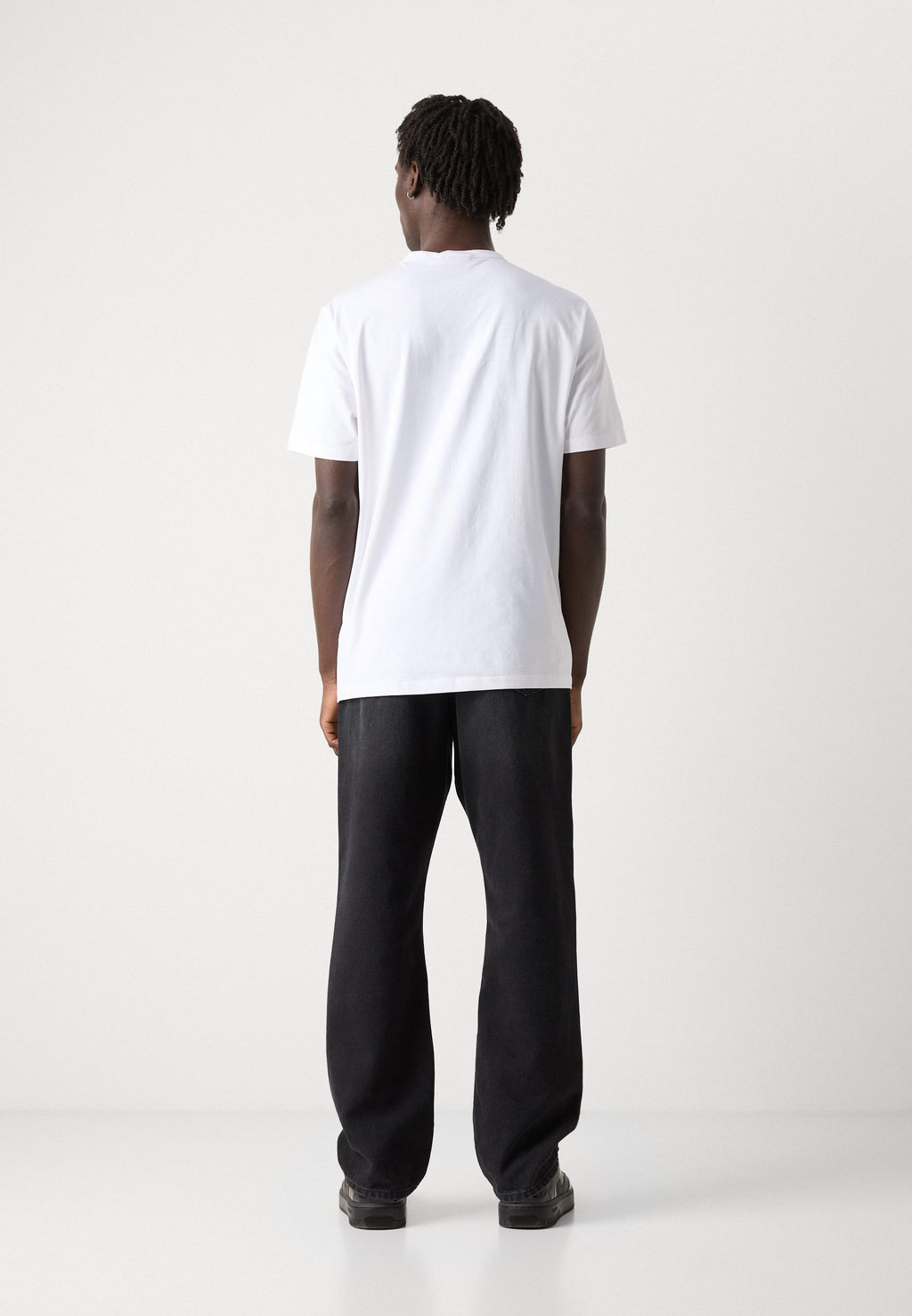 NAOLO 2 PACK - Basic T-shirt - white/black