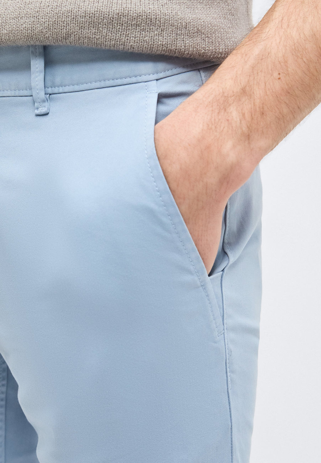 SLIM - Chinos - light pastel blue