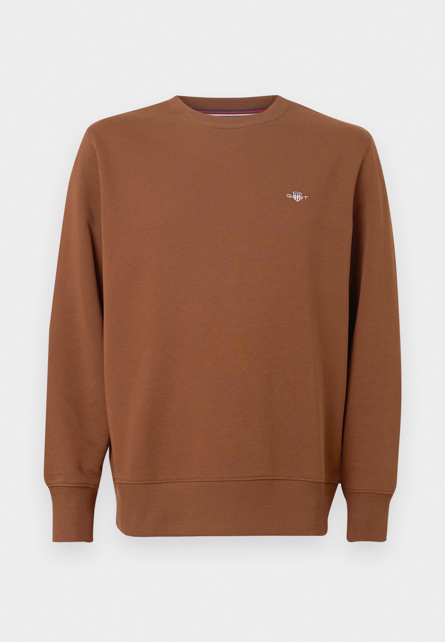 REG  SHIELD C NECK - Sweatshirt - mahogany brown