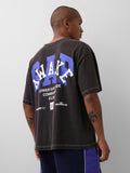 GAP AWAKE NY BOXY TEE UNISEX - Print T-shirt - moonless night