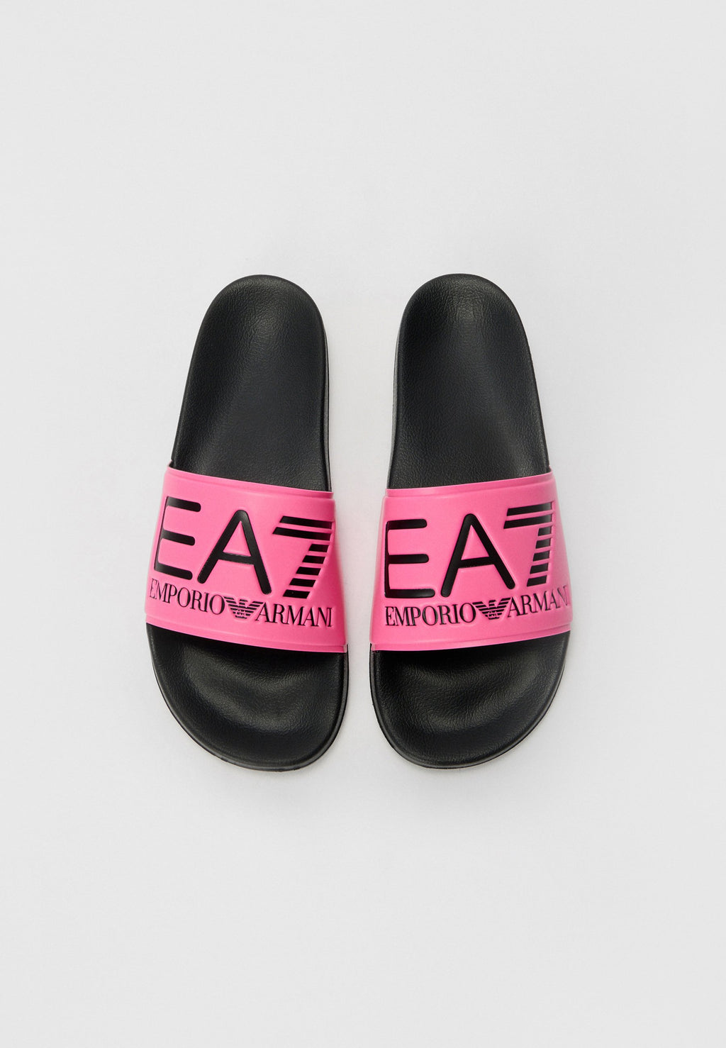 UNISEX - Pool slides - pink fluo/black