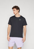 MILER - Sports T-shirt - black/reflective silver