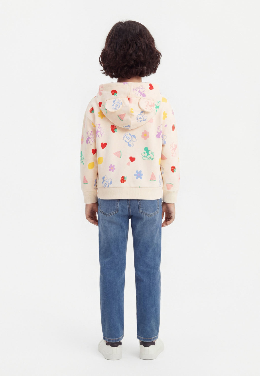 LOGO - Zip-up sweatshirt - off-white/multi-coloured
