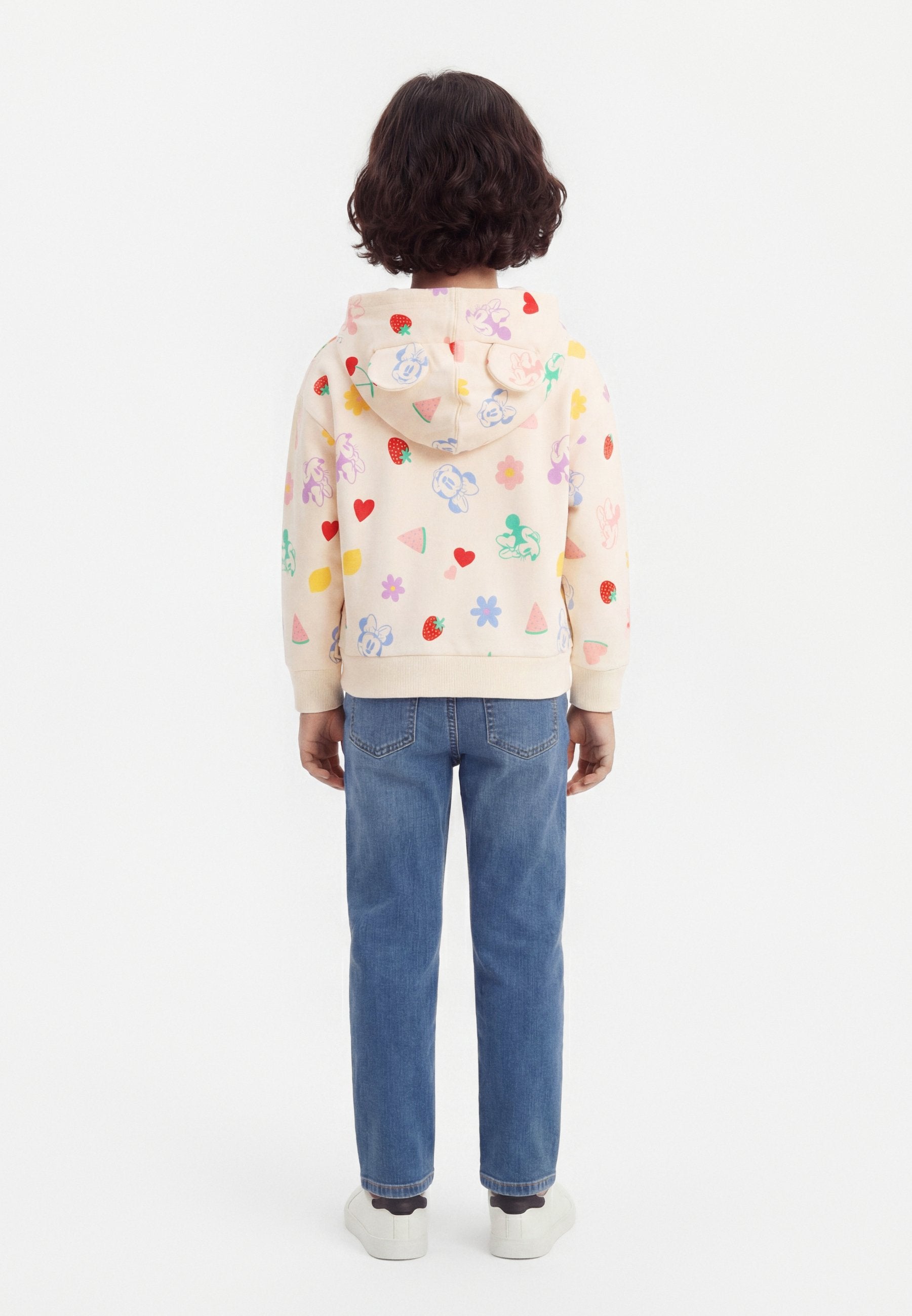 LOGO - Zip-up sweatshirt - off-white/multi-coloured
