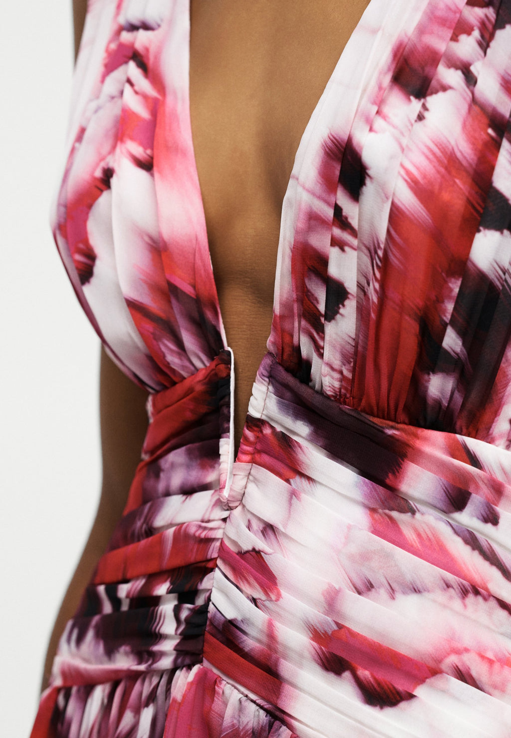 ADELA V NECK LONG DRESS - Occasion wear - pink