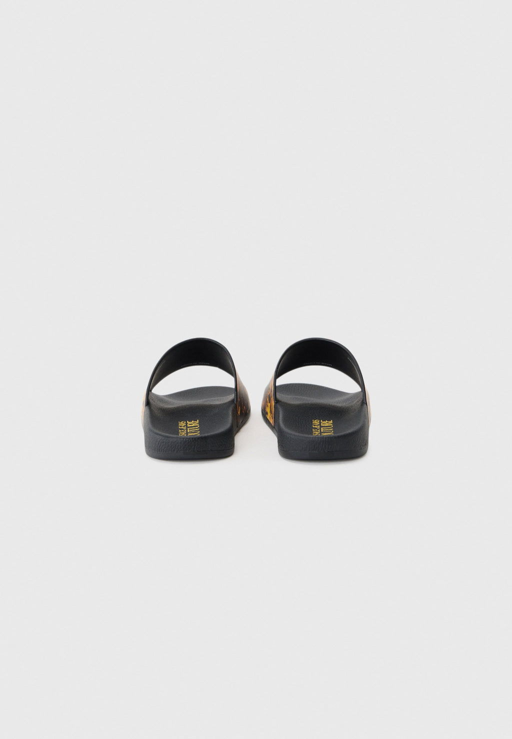 Pool slides - black/gold-coloured