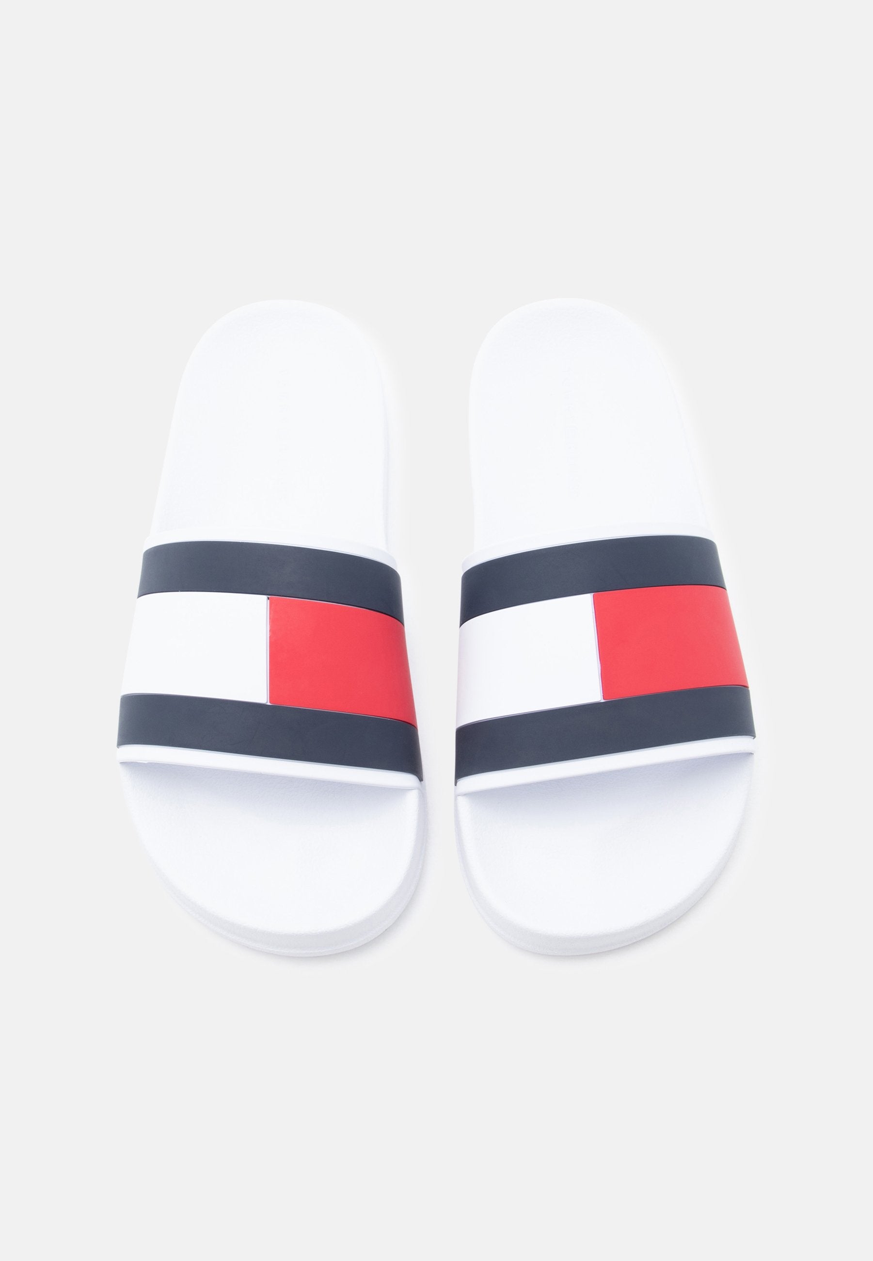 FLAG STRAP POOL SLIDES - Mules - white