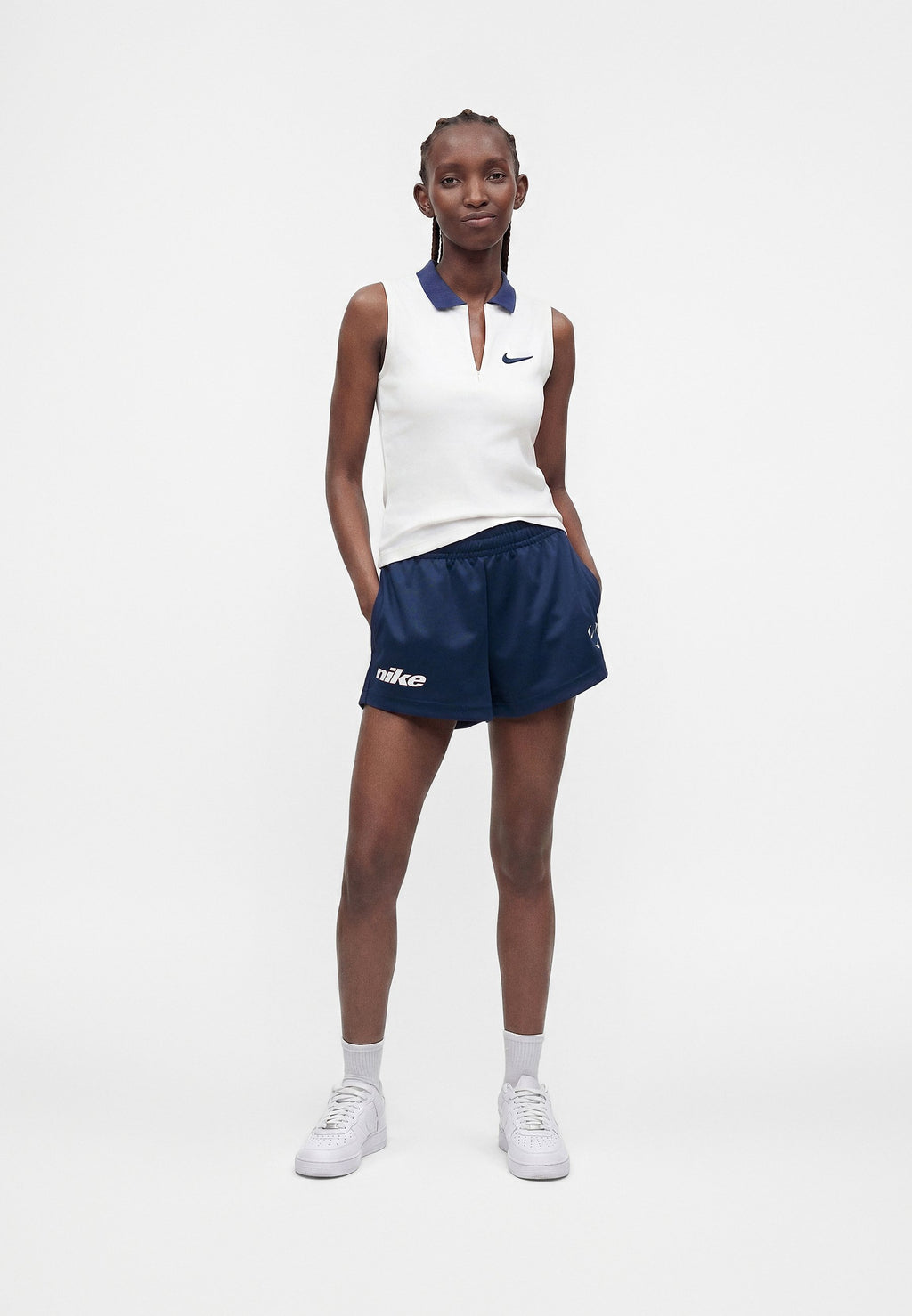 Shorts - midknight navy/fire red/black