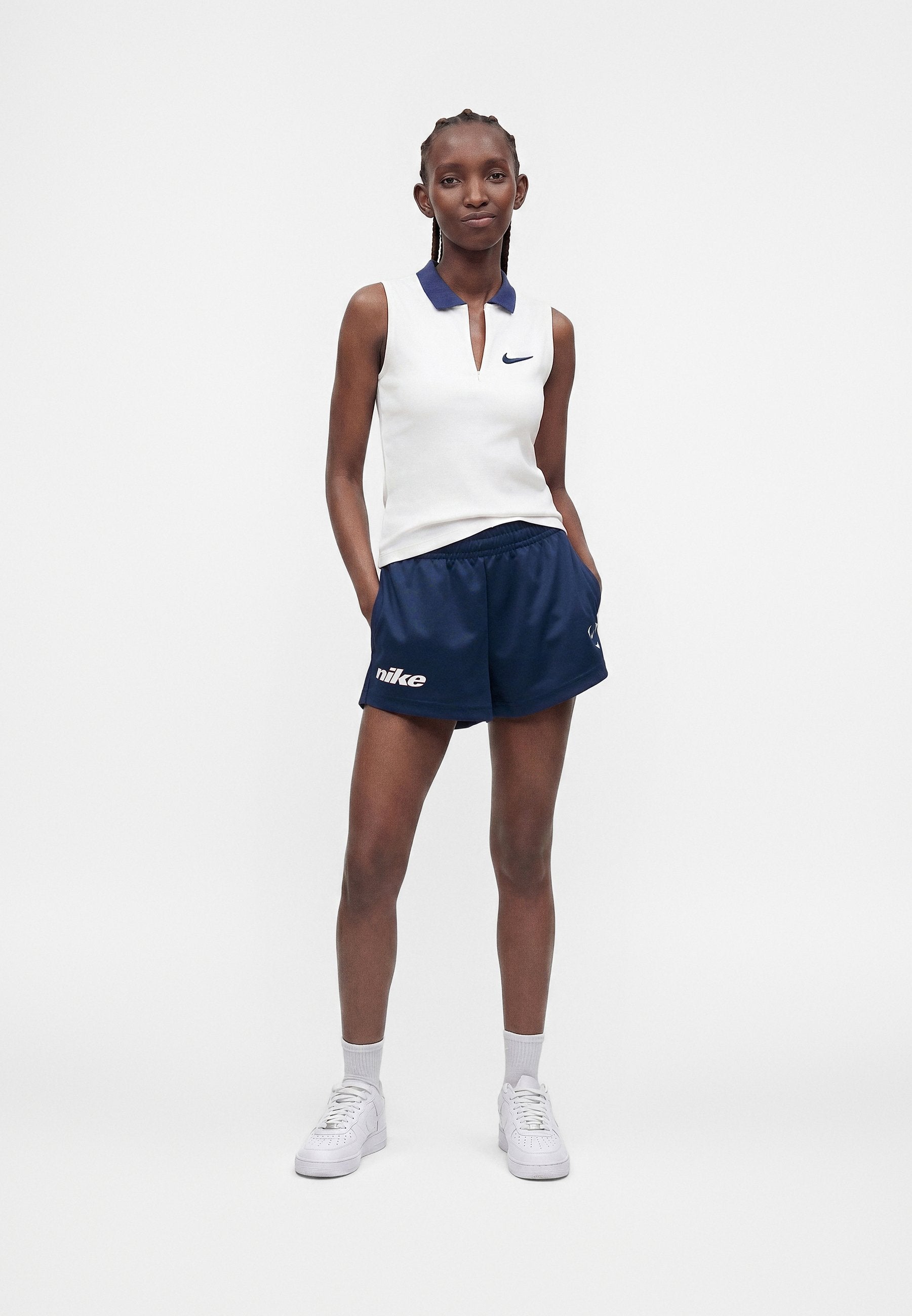 Shorts - midknight navy/fire red/black