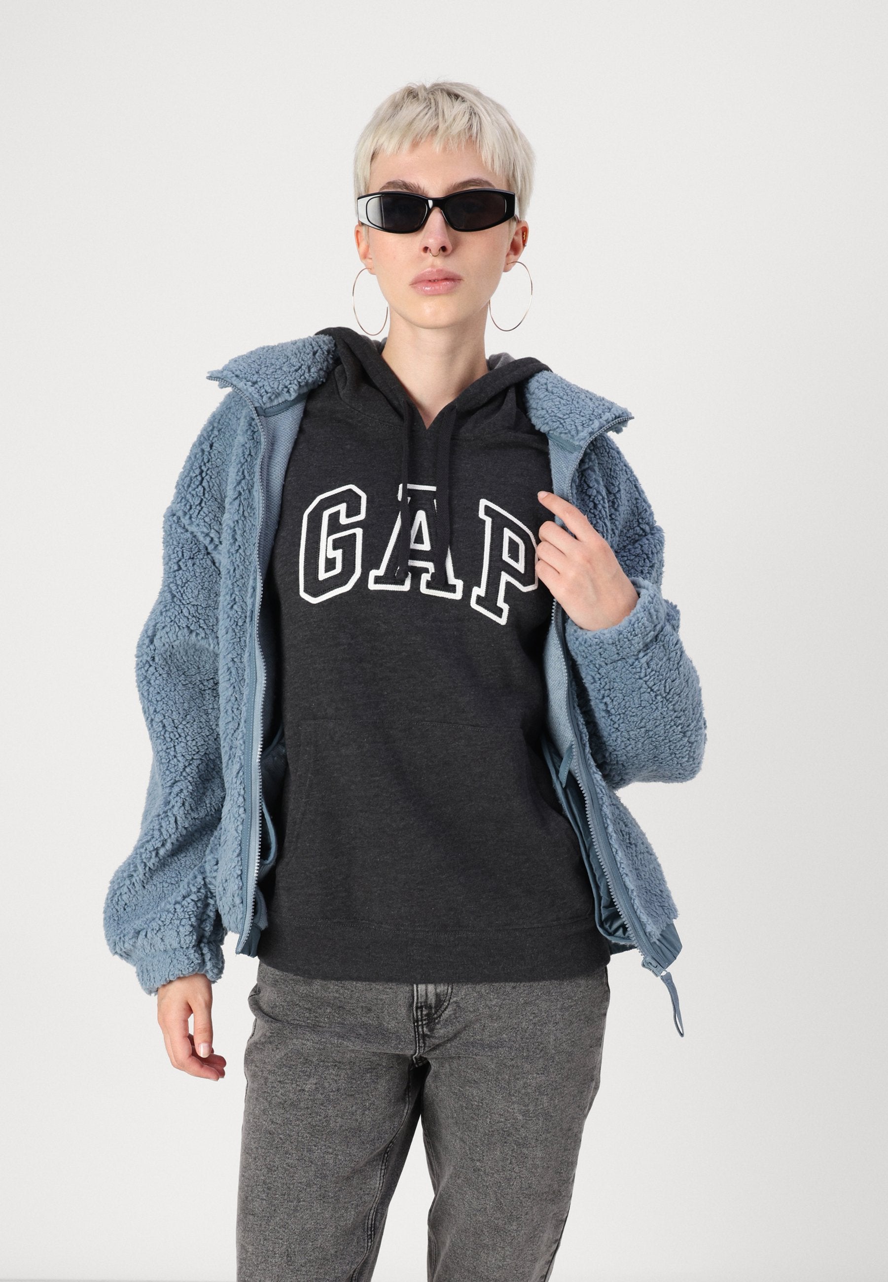 HERITAGE - Hoodie - charcoal heather