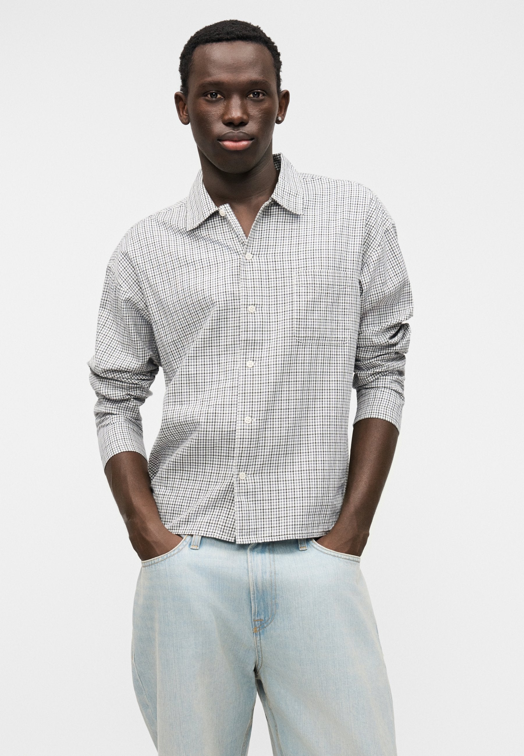 JORAUSTIN CLEAN CHECK SHIRT LS SN - Shirt - odyssey gray