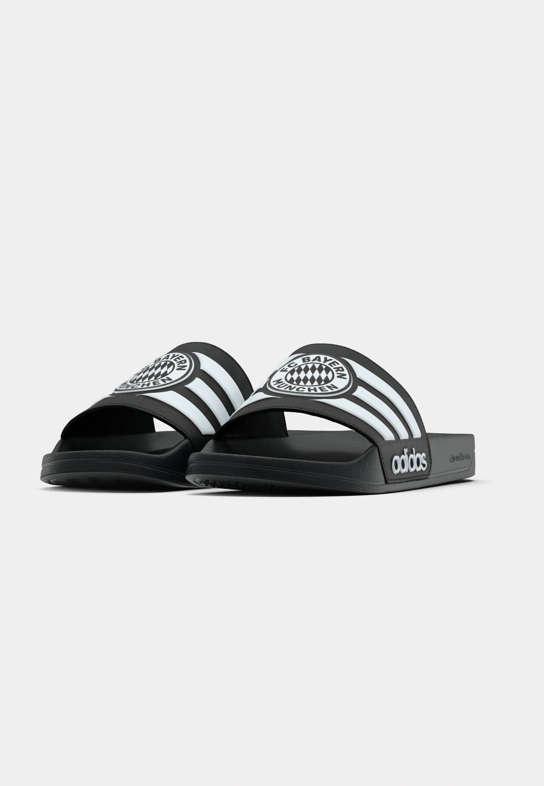 ADILETTE BAYERN MUNICH UNISEX - Claquettes de piscine - core black/footwear white